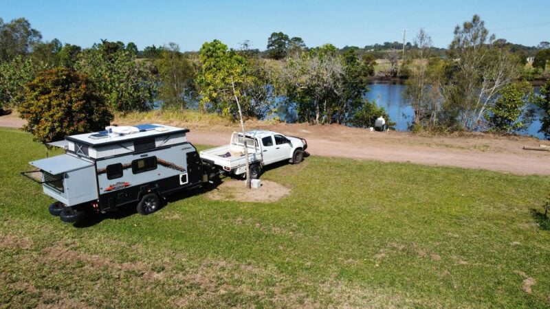 Peaceful waterside relaxing