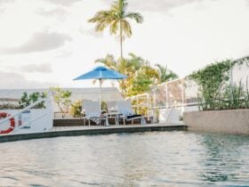 Photo of tropical pool area