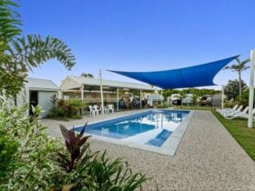 Pool and barbecue area