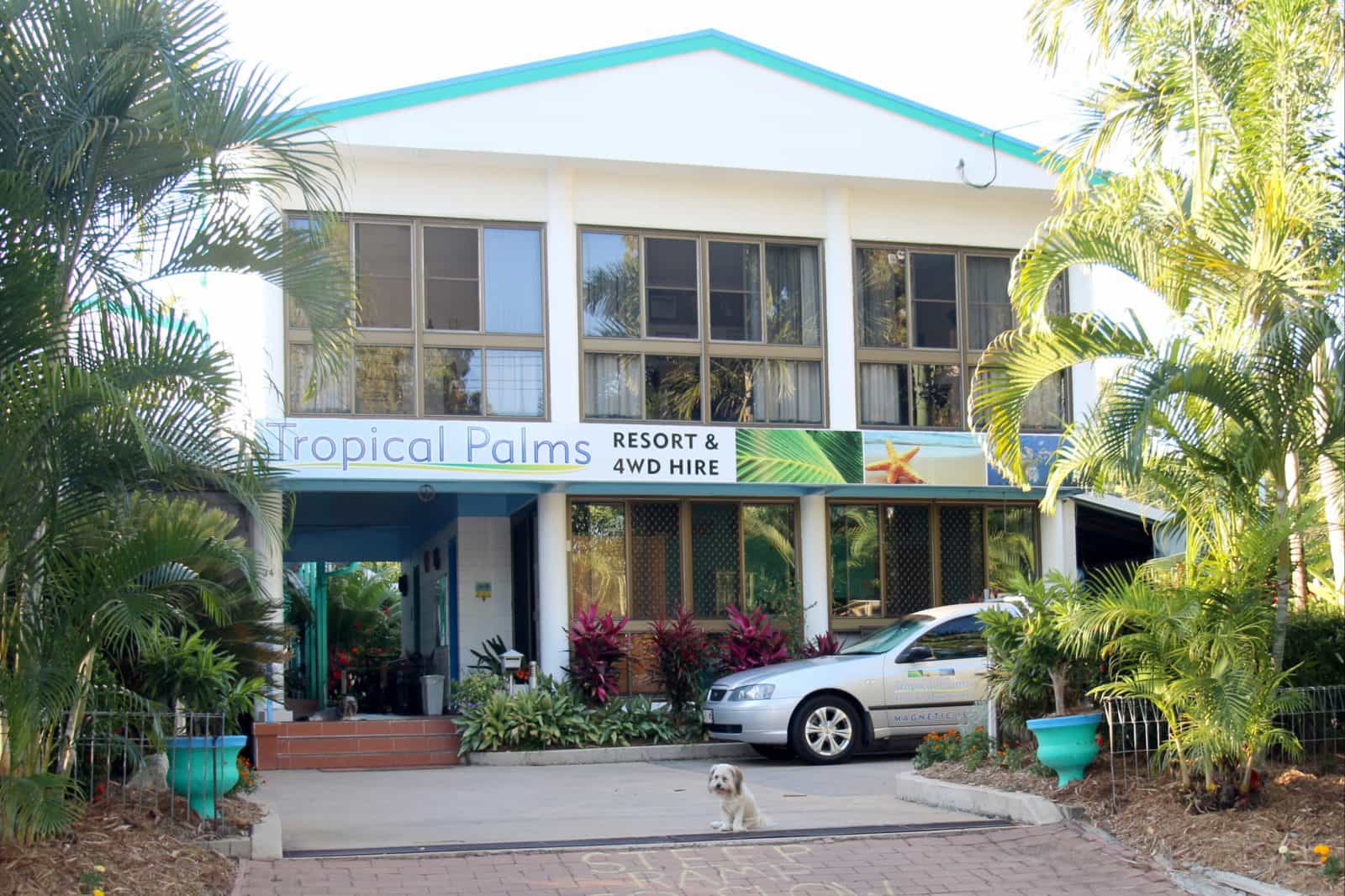 Tropical Palms Front Entry