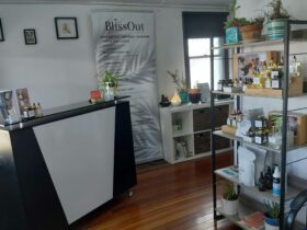 Walk into the tranquil wellness hub. Discover unique skincare and other wellness products.