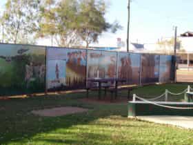 murals depicting various scences in honour of those who served