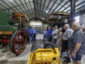 Burdekin Machinery Preservationists Tour in the main hall
