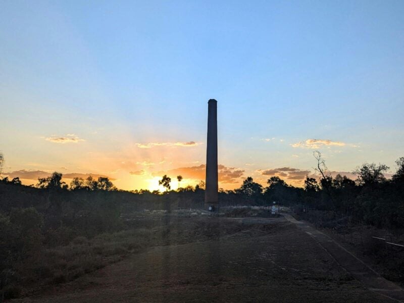 Copperfield Chimney at sunset
