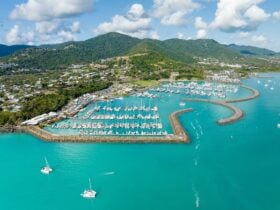 Coral Sea Marina aerial photo