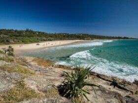 Popular beach