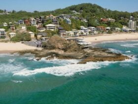 Aerial of Elephant Rock, Currumbin
