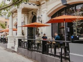 The outside of Fables Bar & Café