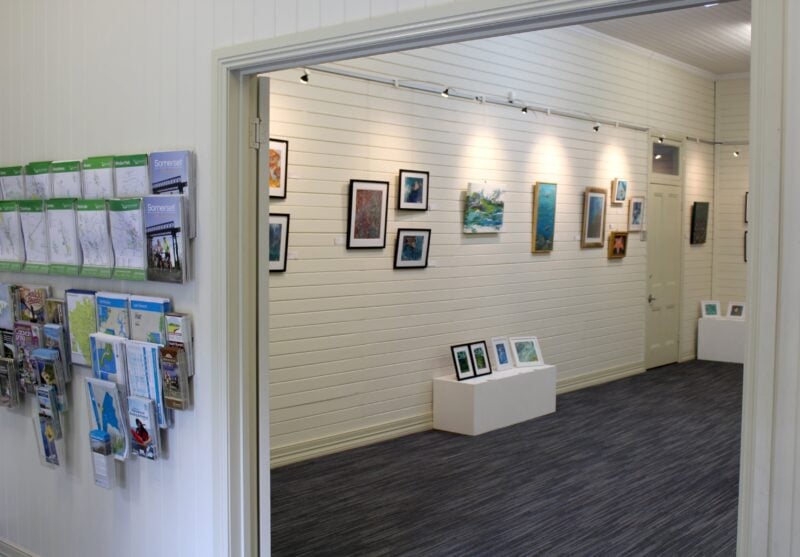 Painting hanging on the walls of the Glen Rock Gallery