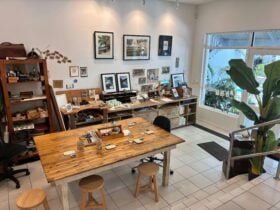 Studio Interior Little Green Bicycle Art Studio & Shop, Palm Cove