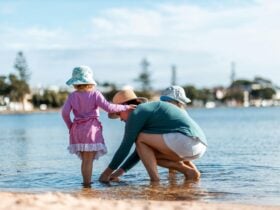 Paddling in Rose Bay