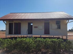This building is the original Cheepie Railway Station, relocataed in Quilpie February 2017