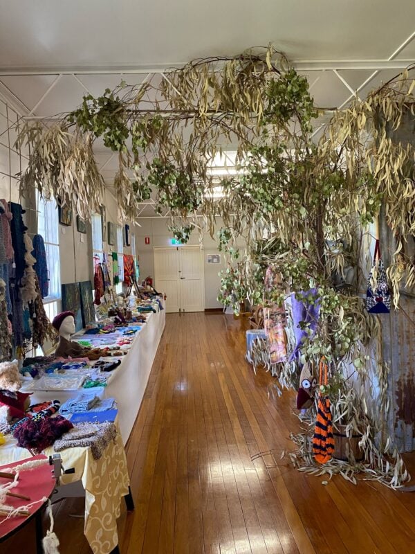 Finished products on display