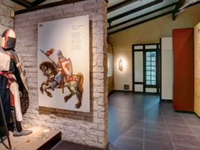 Medieval Knight full armour on display