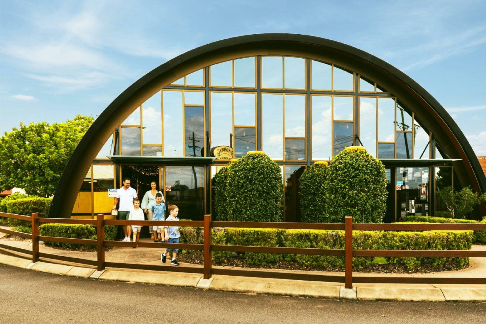 Visitors entering the Bundaberg Barrel