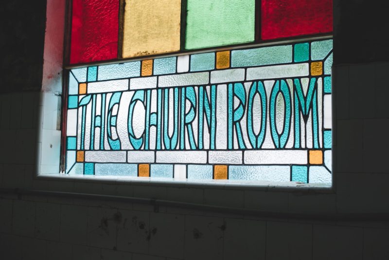 Leadlight Window of The Churn Room