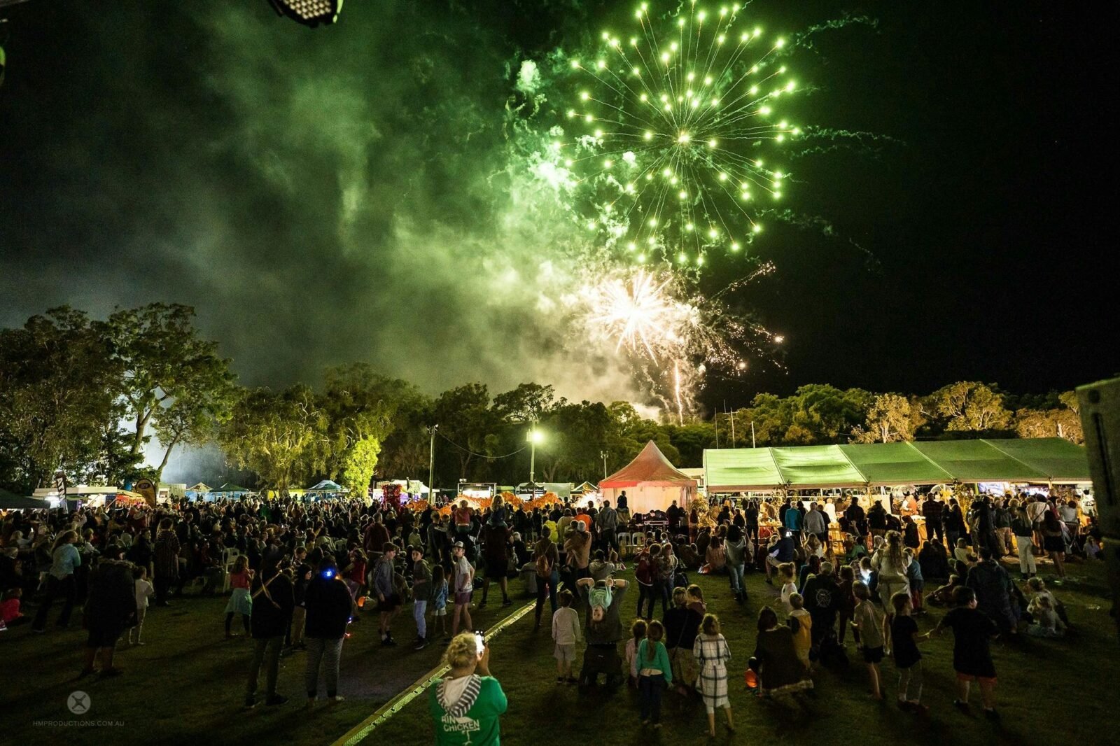 1770 Festival in May 2021 fireworks display, sponsored by Agnes Water Tavern