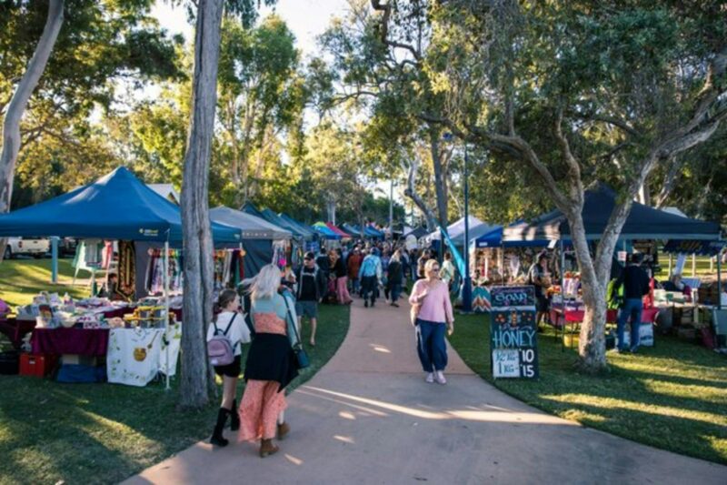 Photo of people enjoying the BAM Markets