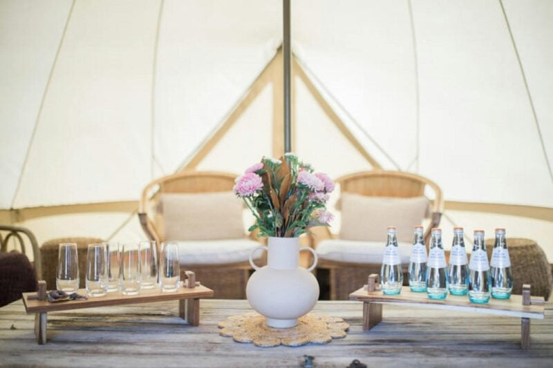 Styled picnic setting