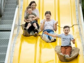 Caboolture-family-fun-day-kids-on-slide