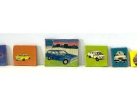 Ricky Larry, Ceramic tiles, underglaze, various sizes.