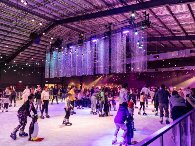 Indoor ice skating rink at Dreamworld