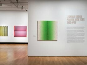 Installation view, Leonard Brown â Painting the Celestial, Ipswich Art Gallery 2026.