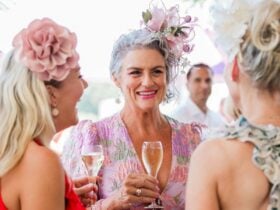 Ladies dressed up for Melbourne Cup