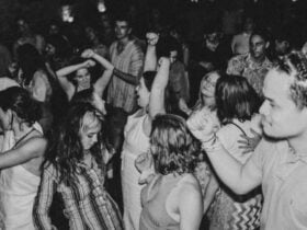 Natural Steps Beach Party - a group of people on the dancefloor dancing