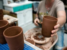 wheel thrown pottery mug