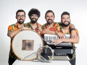 Live Brazilian forrÃ³ band performing traditional forrÃ³ pÃ©-de-serra music at Queensland ForrÃ³ Festiva
