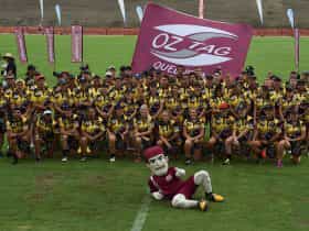 Referees and Oscar the Mascot