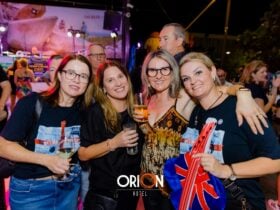 Group of four woman posing for a photo at Orion Hotel Springfield