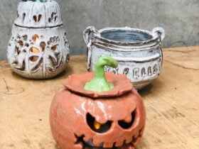 pottery cauldrons halloween