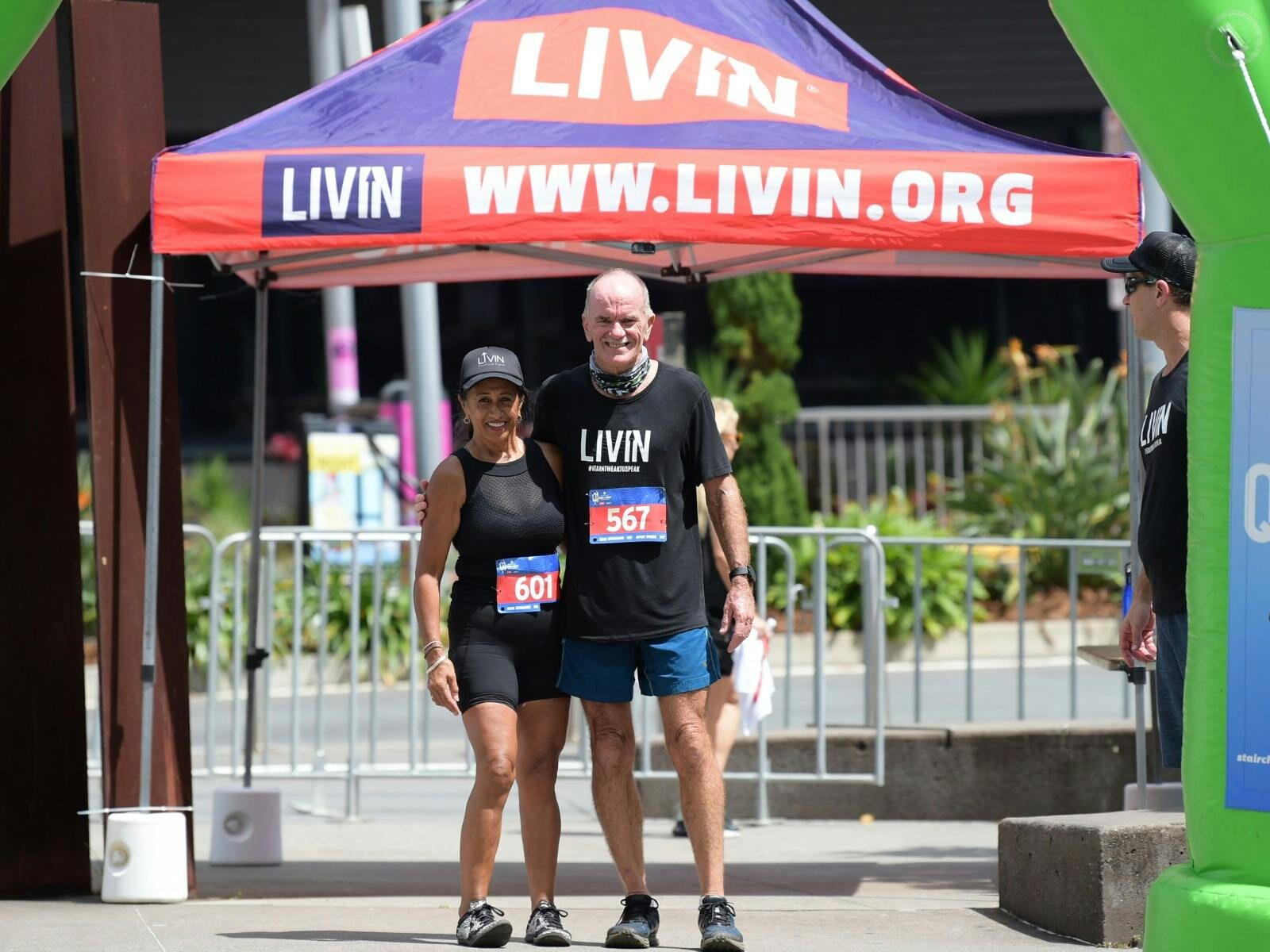 Participants at the Stair Challenge