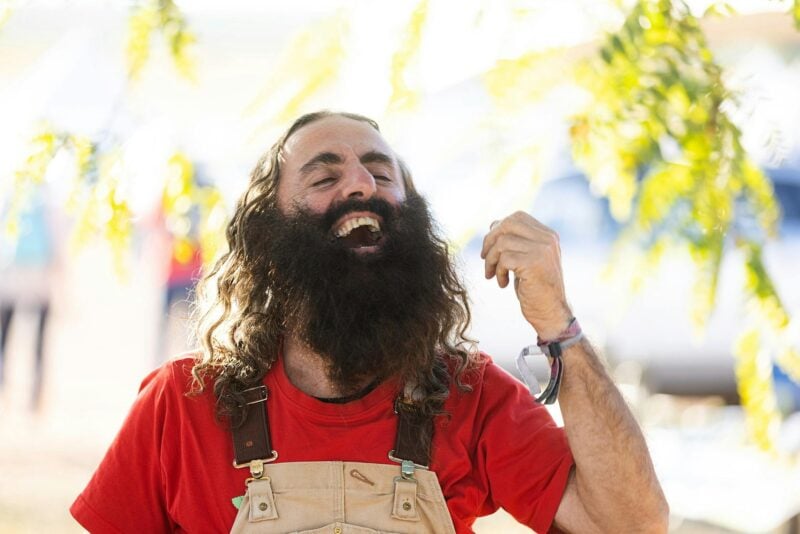 Costa from Gardening Australia entertaining the crowds