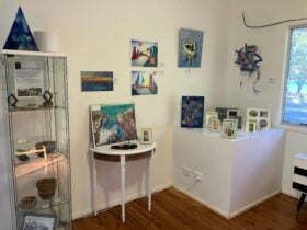 The Curlew Gallery upstairs small art work space