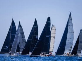 fleet jostling for position, Sail Paradise Day 2