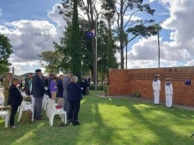Wall of Memory ANZAC Day service at the Garden of Remembrance Toowoomba