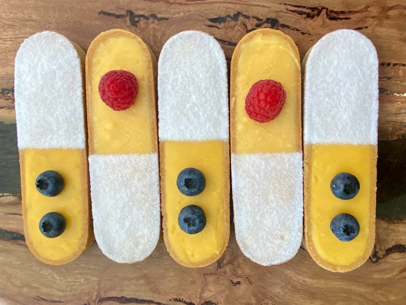 macleay island grown passionfruit in a flavour filled tart!