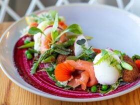 smoked salmon brunch salad