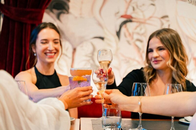 people enjoying drinks