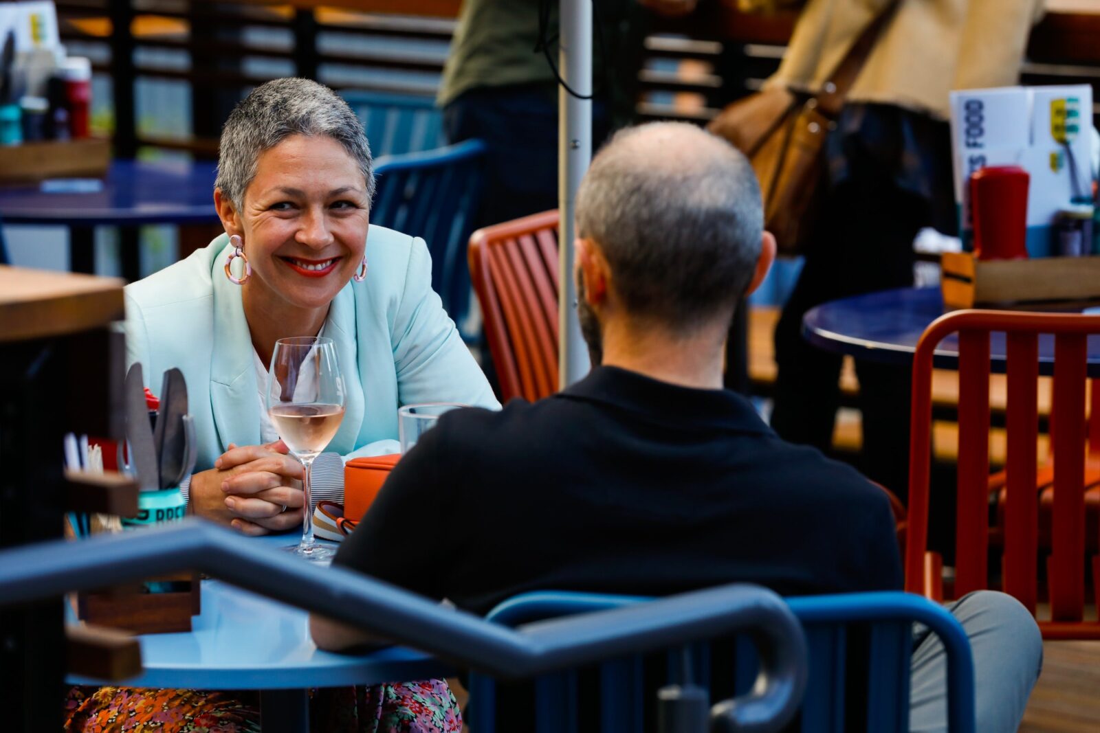 People enjoying themselves