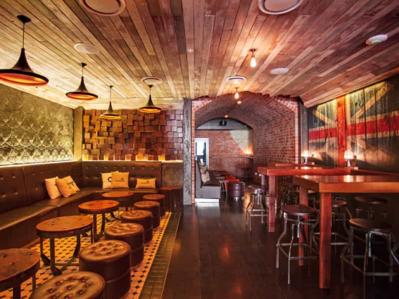 The Dispensary high bars with tunnel leading towards The Cellar