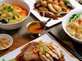 Noodle dishes from Malaya Corner