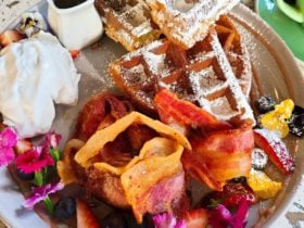 Waffles & Bacon, Rafter & Rose