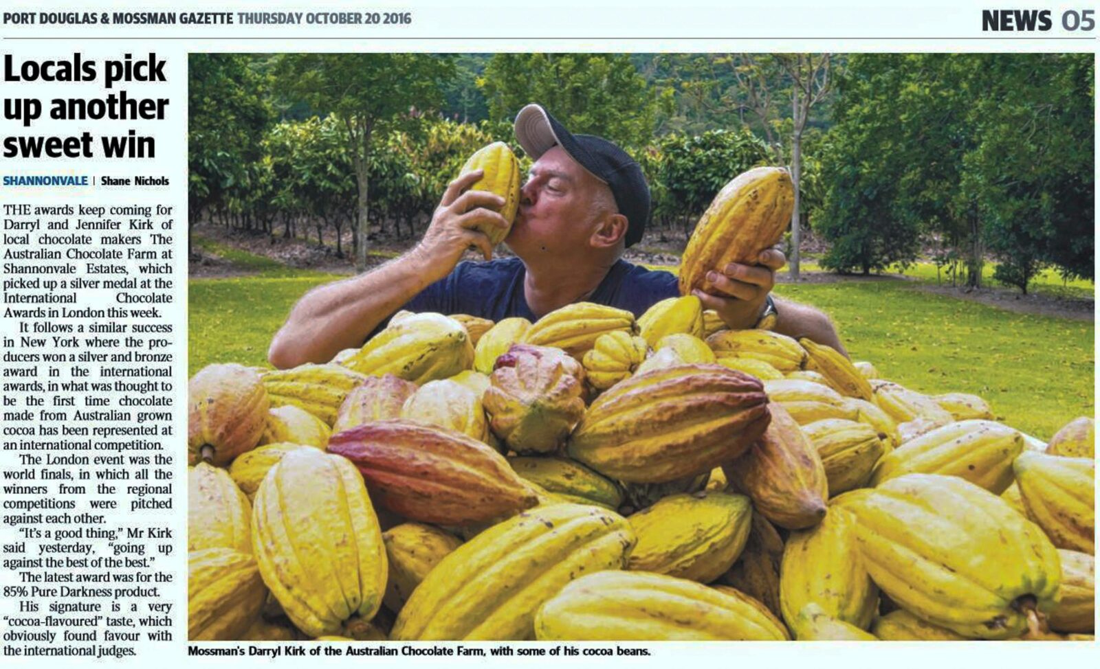 write up local paper