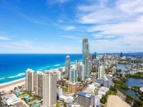 City View with the beach in the background. Circle on Cavill apartment Surfers Paradise