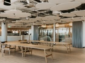 Image of business meeting set-up