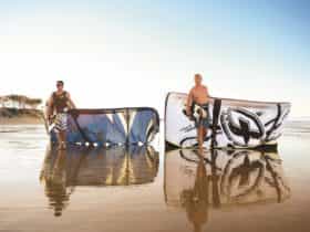 kite surf, agnes water, gladstone region, southern great barrier reef